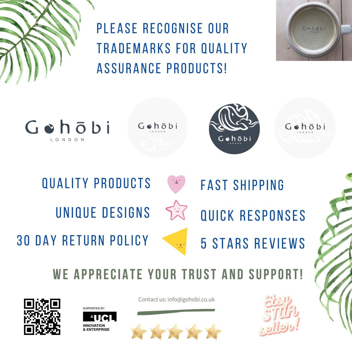 Gohobi Keramik Japanischer Stil Schwarz & Weiß Teetasse Yunomi