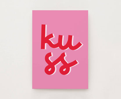 Postkarte - Kuss