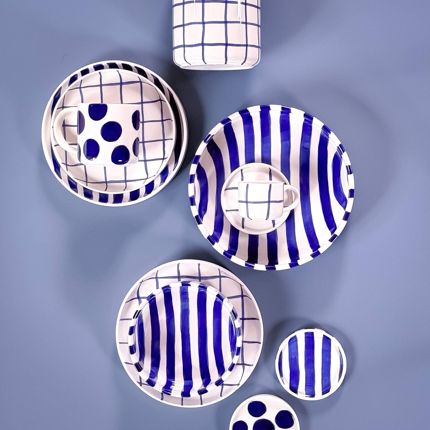 Schale Stripes - mare blue