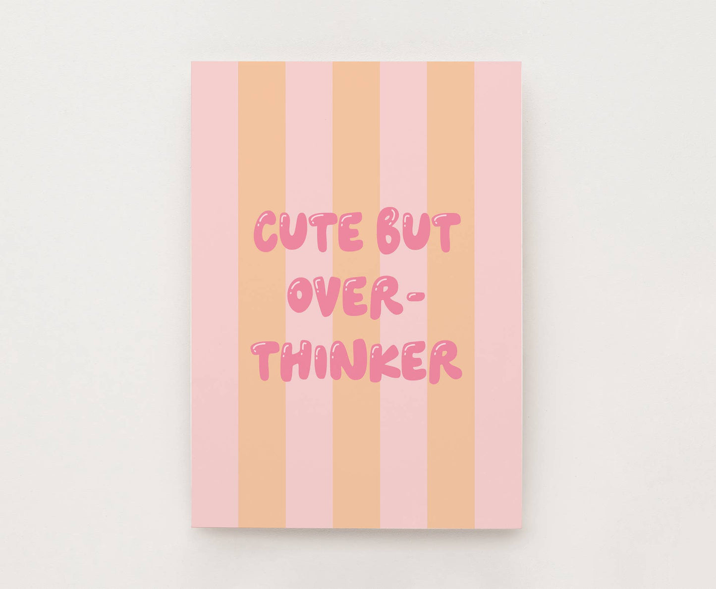 Postkarte - Cute but Overthinker