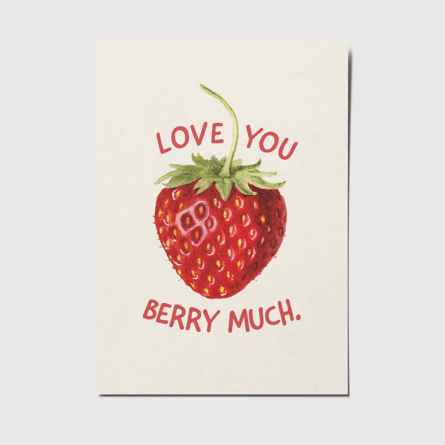 Love you berry much - A6 Postkarte
