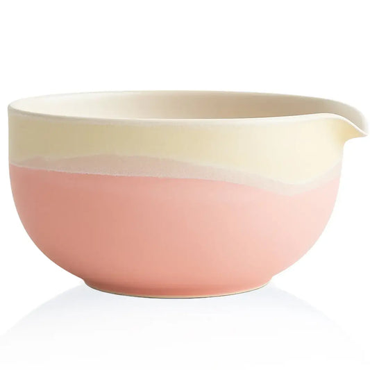 Matcha Latte Schale Chawan mit Ausgießer "Fuji Pink", 450 ml
