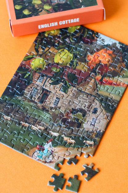 Mini-Puzzle English Cottage, 99 Teile