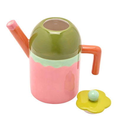 Raspberry Blossom Teekanne mit Blumenmotiv