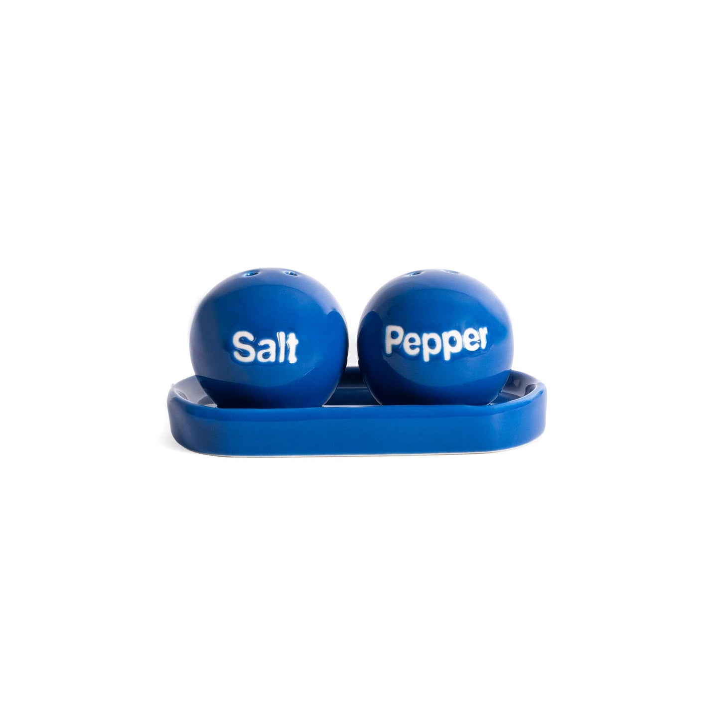 Blaues Ping Pong Salz- und Pfefferstreuer-Set HF
