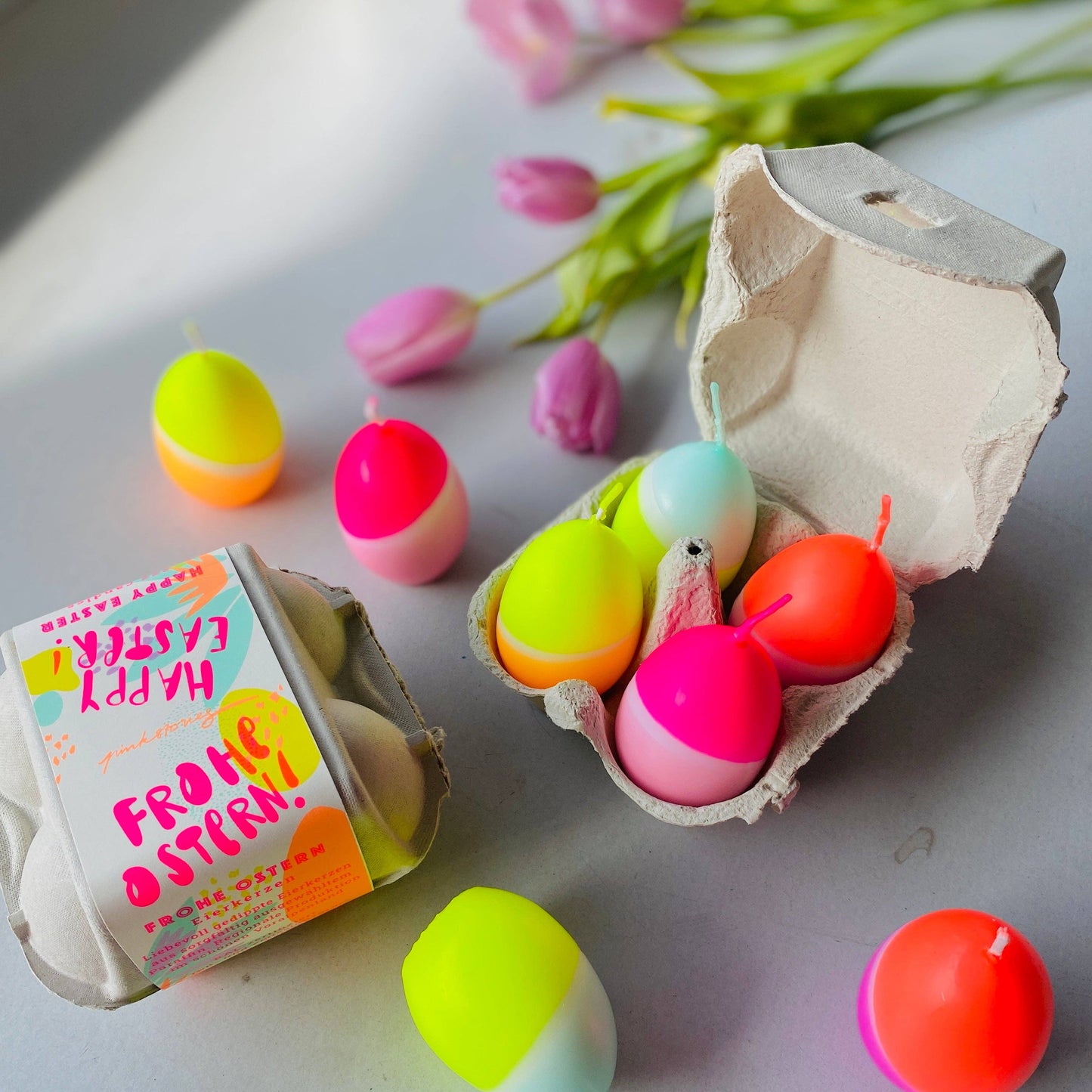 Dip Dye Eggs * Flotter Vierer