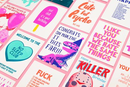 Postkarte „I Like You Because We Hate The Same Things“ von Studio Inktvis