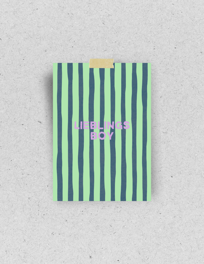 Postkarte "Lieblingsboy"