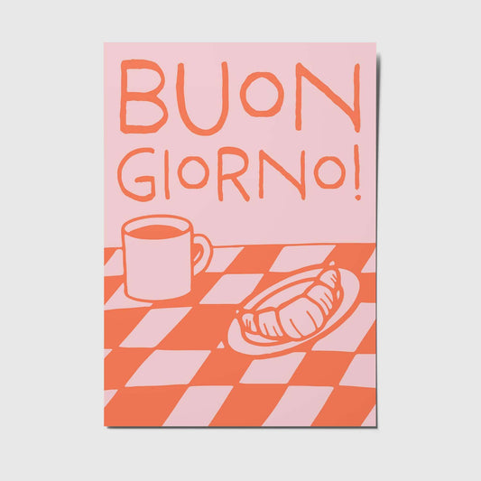 Buon giorno - A6 Postkarte