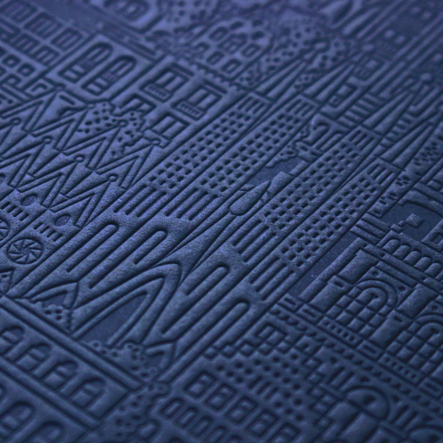 The Barcelona Notebook von The City Works – handgeprägtes Notizbuch im B6-Format