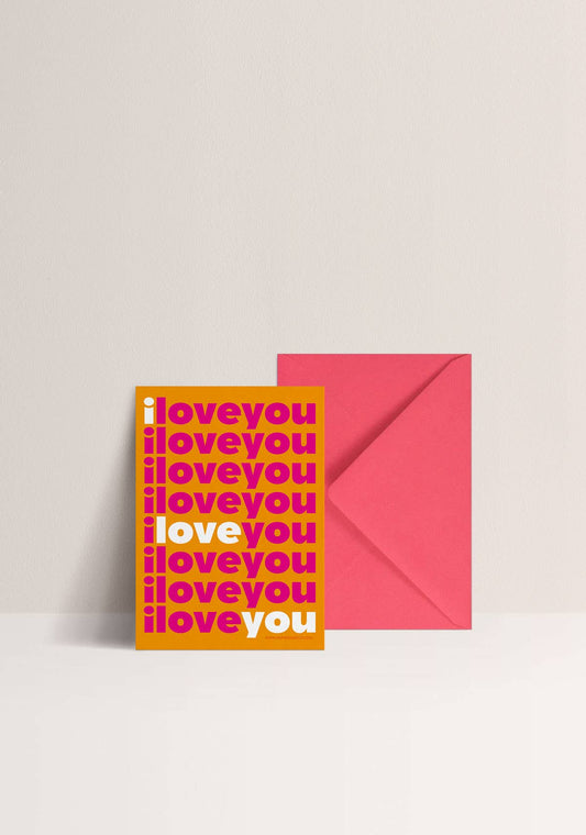 Grußkarte « I Love You »