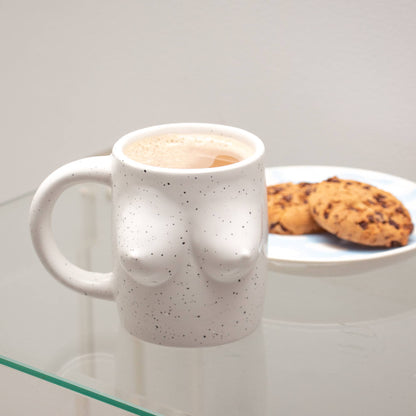 WEISSE TITTEN ÄSTHETIK BECHER - HANDGEMALT HF