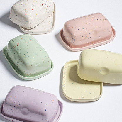 Neue Party Steingut Butterdose