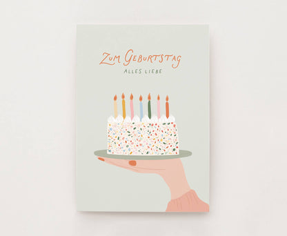 Postkarte - Zum Geburtstag Alles Liebe