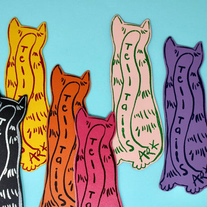 Lesezeichen Cat Tails aus echtem Leder